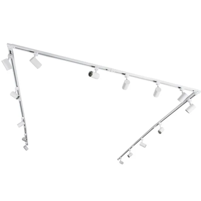 Modern 1-fase railsysteem met 15 spots wit - Iconic Jeana