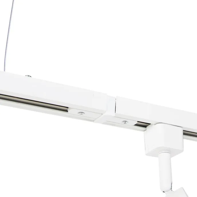 Modern hangend railsysteem met 5 spots wit 1-fase- Iconic Jeana