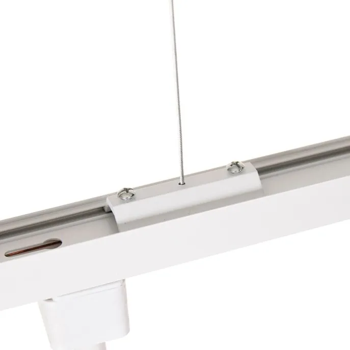 Modern hangend railsysteem met 5 spots wit 1-fase- Iconic Jeana