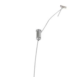 Modern hangend railsysteem met 5 spots zwart 1-fase- Iconic Jeana