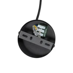 Modern hangend railsysteem met 5 spots zwart 1-fase- Iconic Jeana