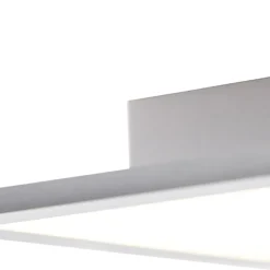 Modern LED paneel staal 80 cm incl. LED - Liv