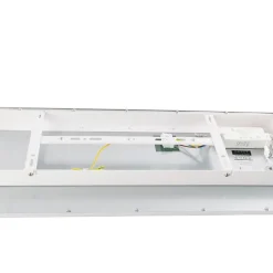 Modern LED paneel staal 80 cm incl. LED - Liv