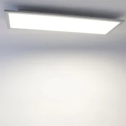 Modern LED paneel staal 80 cm incl. LED - Liv