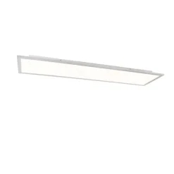 Modern LED paneel staal 120 cm incl. LED - Liv