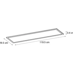 Modern LED paneel wit 119,5 cm incl. LED - Fons