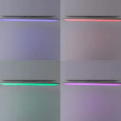 Modern LED paneel wit 100 cm incl. LED dim to warm RGB - Gees