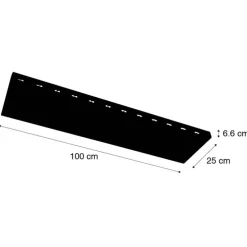 Modern LED paneel wit 100 cm incl. LED dim to warm - Ayda