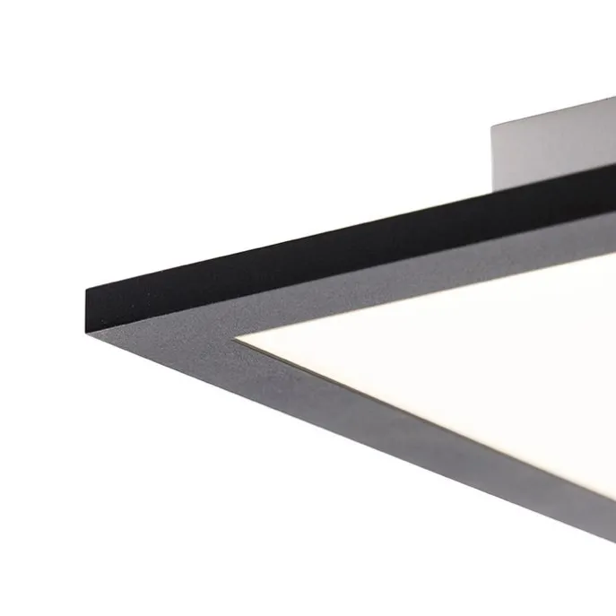 Modern LED paneel zwart 120 cm incl. LED dim to warm - Liv