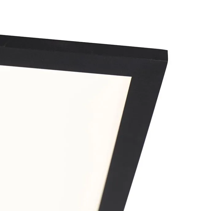 Modern LED paneel zwart 120 cm incl. LED dim to warm - Liv