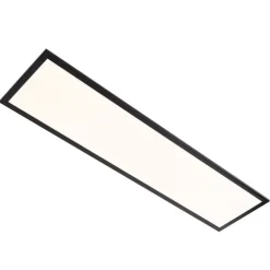 Modern LED paneel zwart 100 cm incl. LED dim to warm - Armstrong