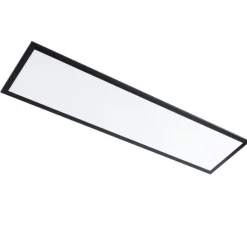 Modern LED paneel zwart 100 cm incl. LED dim to warm - Armstrong