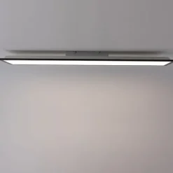 Modern LED paneel zwart 100 cm incl. LED dim to warm - Armstrong