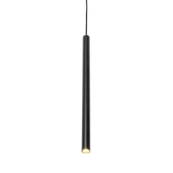 Modern railsysteem met 5 hanglampen zwart 1-fase - Iconic Frini