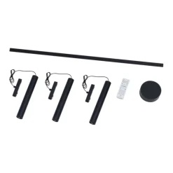 Modern railsysteem met 3 hanglampen zwart 1-fase - Magnetic Cassie