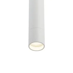 Modern railsysteem met 6 hanglampen wit 1-fase - Slimline Keno