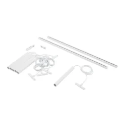 Modern railsysteem met 6 hanglampen wit 1-fase - Slimline Keno