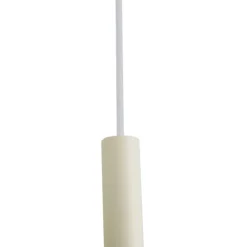 Modern railsysteem met 3 hanglampen beige met wit 1-fase - Slimline Keno