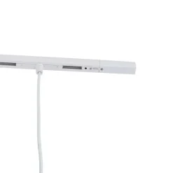 Modern railsysteem met 3 hanglampen beige met wit 1-fase - Slimline Keno