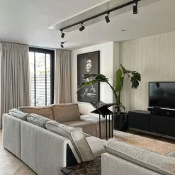 Modern railsysteem met 5 spots zwart 1-fase- Iconic Jeana