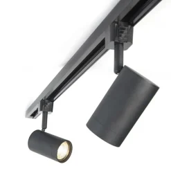 Modern railsysteem met 5 spots zwart 1-fase- Iconic Jeana