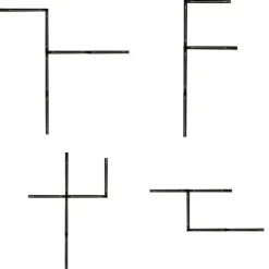 Modern railsysteem met 5 spots zwart met donker brons 1-fase - Iconic Kohua