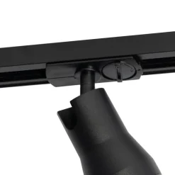 Modern railsysteem met 5 spots zwart met donker brons 1-fase - Iconic Kohua