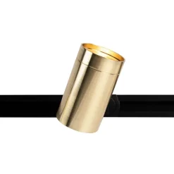 Modern railsysteem met 3 spots goud 1-fase- Iconic Jeana