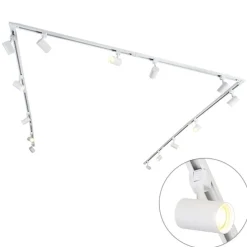 Modern railsysteem met 14 spots wit 1-fase- Iconic Jeana
