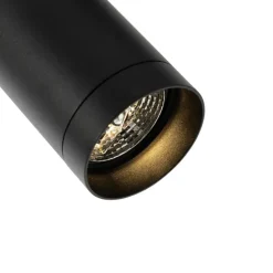 Modern railsysteem met 5 spots zwart 1-fase GU10 70mm - Iconic Jeana Luxe