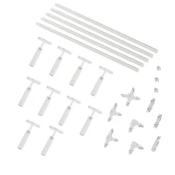 Modern railsysteem met 10 spots wit 1-fase - Slimline Uzzy