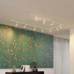 Modern railsysteem met 10 spots wit 1-fase - Slimline Uzzy