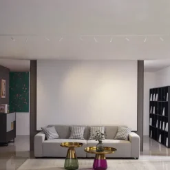 Modern railsysteem met 10 spots wit 1-fase - Slimline Uzzy