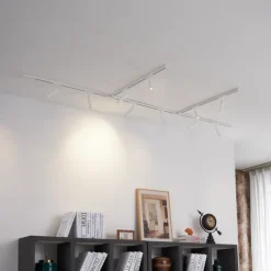 Modern railsysteem met 10 spots wit 1-fase - Slimline Uzzy