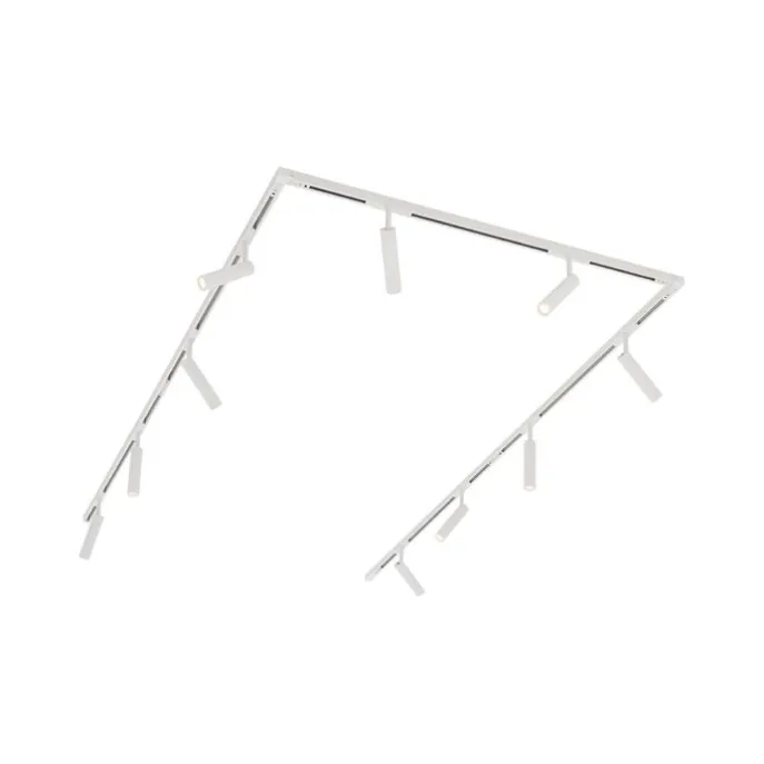 Modern railsysteem met 10 spots wit 1-fase - Slimline Uzzy
