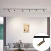 Modern railsysteem met 6 spots donker brons 1-fase - Slimline Uzzy