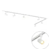 Modern railsysteem met 6 spots wit 1-fase 300cm - Iconic Jeana