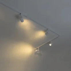 Modern railsysteem met 6 spots wit 1-fase 300cm - Iconic Jeana