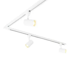 Modern railsysteem met 6 spots wit 1-fase 300cm - Iconic Jeana