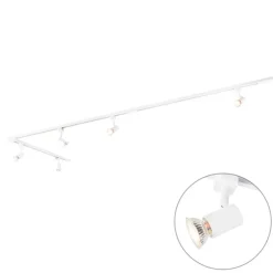 Modern railsysteem met 5 spots wit 1-fase- Iconic Jeany