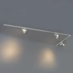 Modern railsysteem met 3 spots wit 1-fase- Iconic Scopio