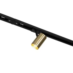 Modern railsysteem met 3 spots en 3 hanglampen goud 1-fase - Iconic Cavalux Jeana