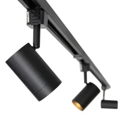 Modern railsysteem met 14 spots zwart 1-fase- Iconic Jeana