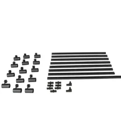 Modern railsysteem met 14 spots zwart 1-fase- Iconic Jeana