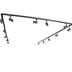 Modern railsysteem met 14 spots zwart 1-fase- Iconic Jeana