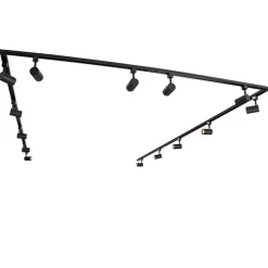 Modern railsysteem met 14 spots zwart 1-fase- Iconic Jeana