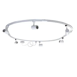 Modern railsysteem met 6 spots wit 1-fase ovaal 100cm - Iconic Jeana