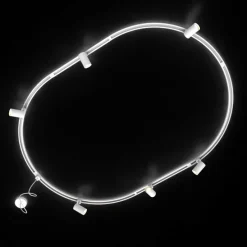 Modern railsysteem met 6 spots wit 1-fase ovaal 100cm - Iconic Jeana