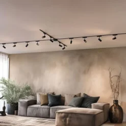 Modern railsysteem met 12 spots zwart 1-fase 600 cm - Magnetic Gert