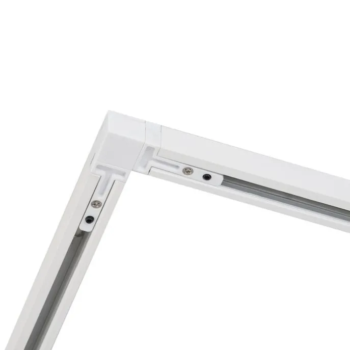 Modern railsysteem met 6 spots en 4 hanglampen wit 1-fase - Slimline Uzzy Keno